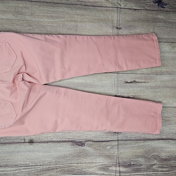 Tory Burch Alexa Cropped Soft Pink Coral Skinny Jeans Size 28 - Picture 5 of 9